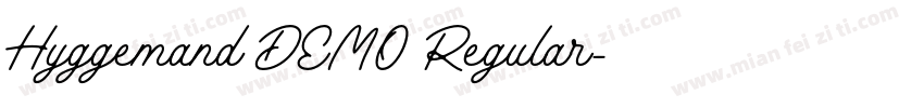 Hyggemand DEMO Regular字体转换